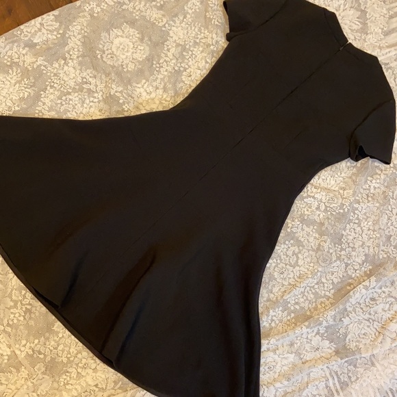 KATE SPADE NEW YORK CREPE FLIP DRESS Black FIT & FLARE DRESS SZ 4 AUDREY HEPBURN - Picture 10 of 16